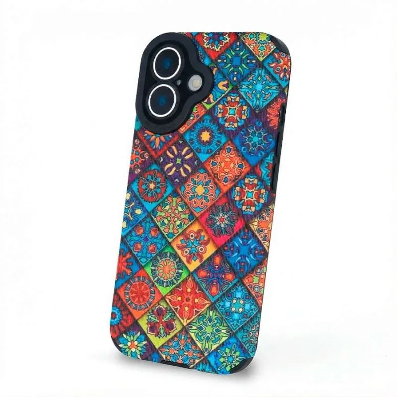 Custodia Mandala Design Antiurto Compatibile con iPhone 16 - immagine 1