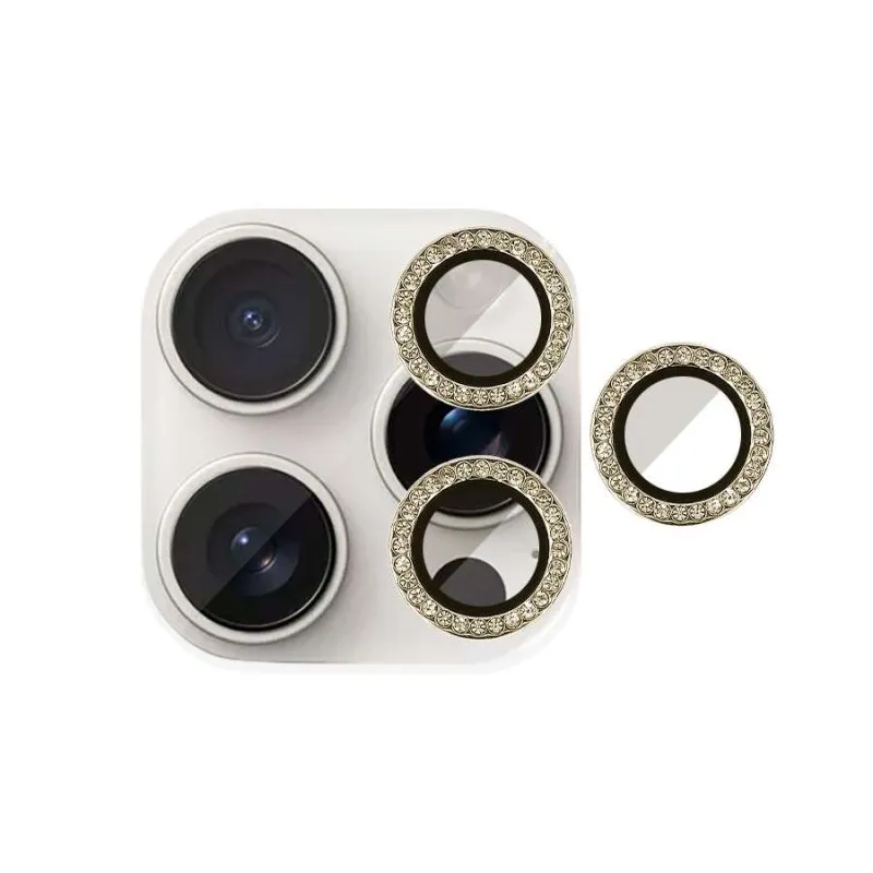 Copriobiettivo Brillante Compatibile iPhone 16 Pro Protezione Fotocamera - immagine 1