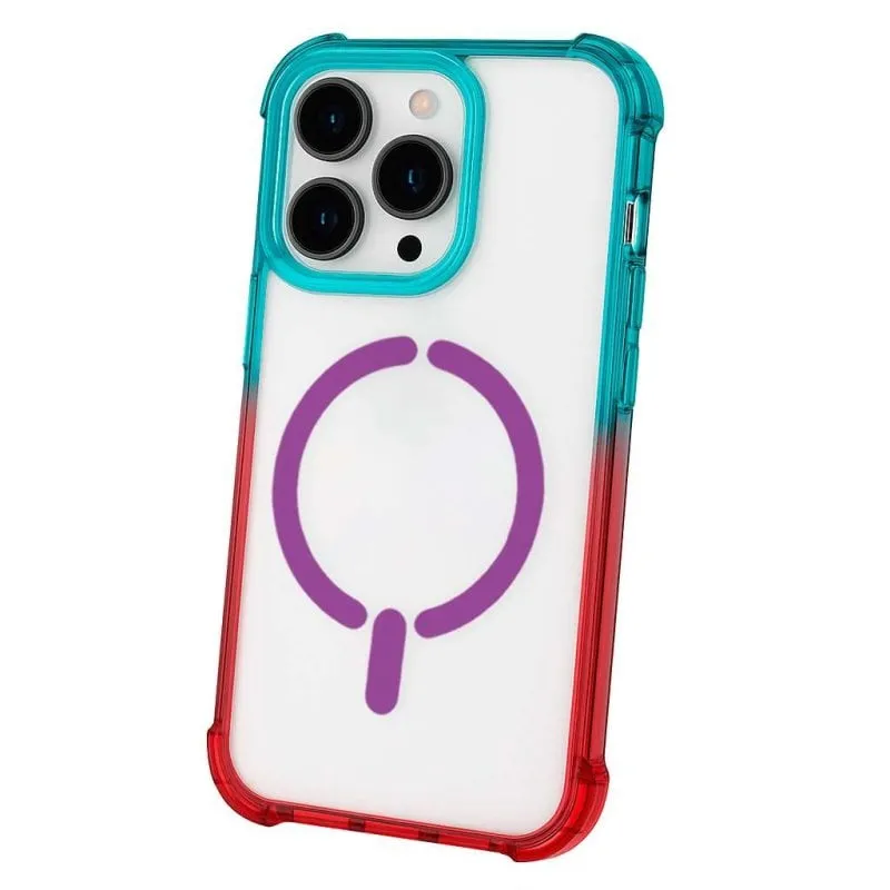 Cover per smartphone Bumper Rinforzato Gradiente Compatibile MagSafe per iPhone 16 Pro - immagine 1