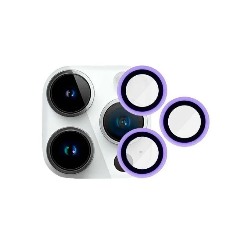 Copriobiettivo Fluorescente Compatibile iPhone 15 Pro Max Protezione Ultra Sottile - immagine 1