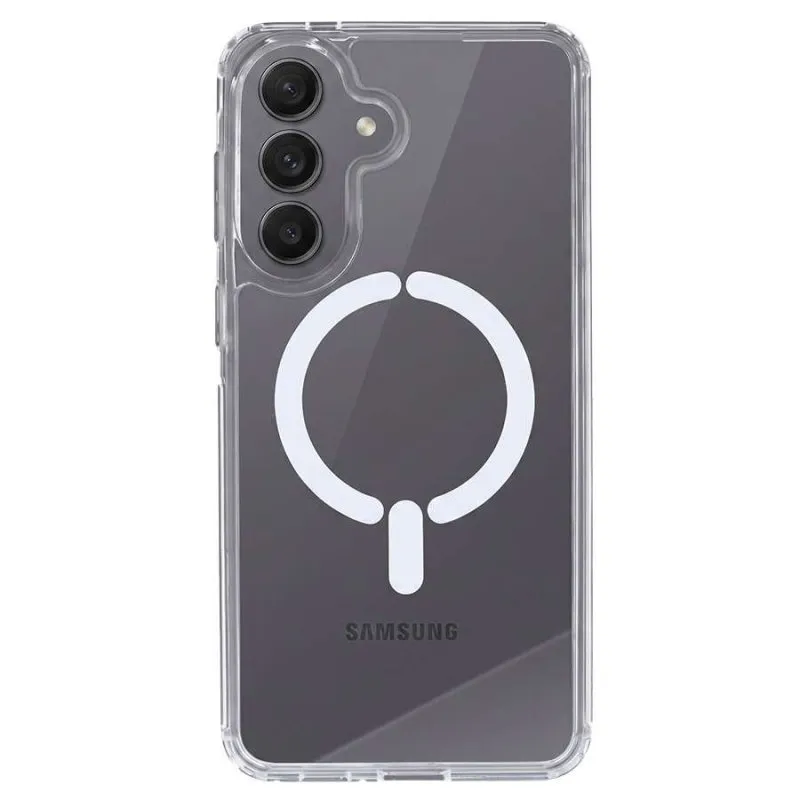 Custodia trasparente con logo compatibile MagSafe per Samsung Galaxy A57 - immagine 1