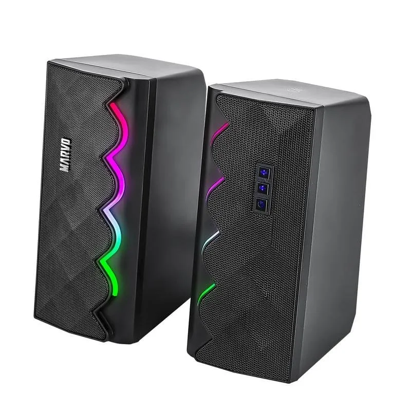 Altoparlanti Marvo SG-269 Bluetooth 6W RGB USB con illuminazione - immagine 1