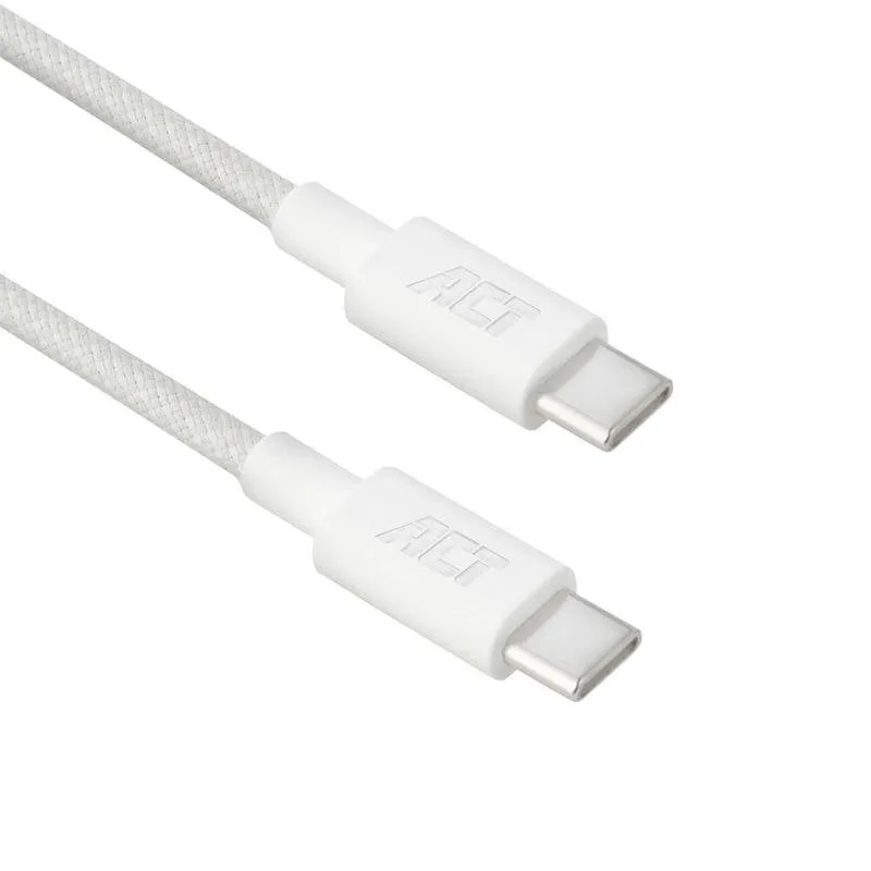 Cavo USB-C a USB-C ACT 240W 2 metri bianco - immagine 1