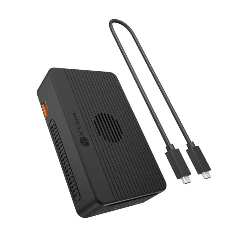 Caja PC Icy Box Heart RAID 2818 M.2 Alluminio Nero con RAID software USB4 - immagine 1