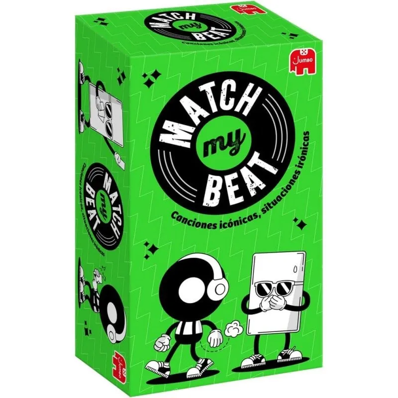 Gioco da tavolo Jumbo Match My Beat 400 carte 4 playlist 200 canzoni - immagine 1