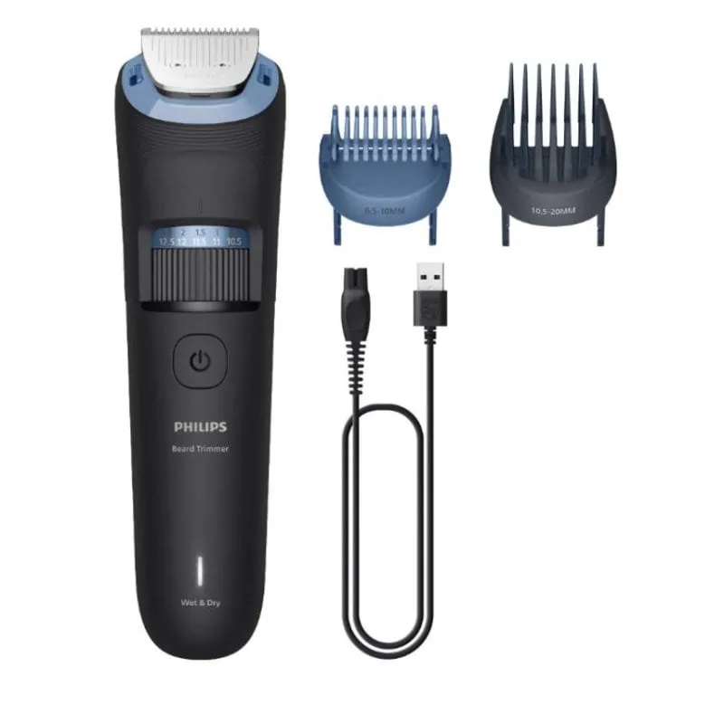 Tagliabarba Philips Beard Trimmer 3000 BT3665/15 senza Fili 80min 40 Lunghezze 2 Pettini - immagine 1