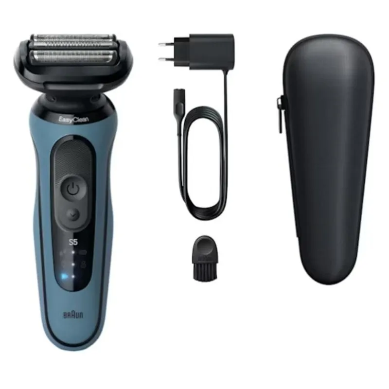 Rasoio Viso Braun Series 5 52-A1000s Senza Filo 50min Wet&Dry 3 Lame Ricarica Rapida - immagine 1