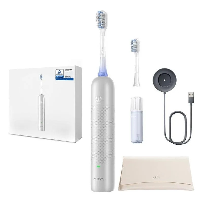 Spazzolino Elettrico Oscillante Rotativo Mova Fresh Pro 4 Modalità 2 Testine Bluetooth - immagine 1