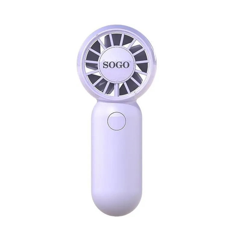 Ventilatore a mano portatile ricaricabile Sogo 500 mAh 10.400 rpm viola - immagine 1