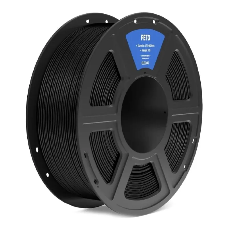 Filamento PETG Elegoo Nero 1,75 mm 1000 g Alta Resistenza - immagine 1