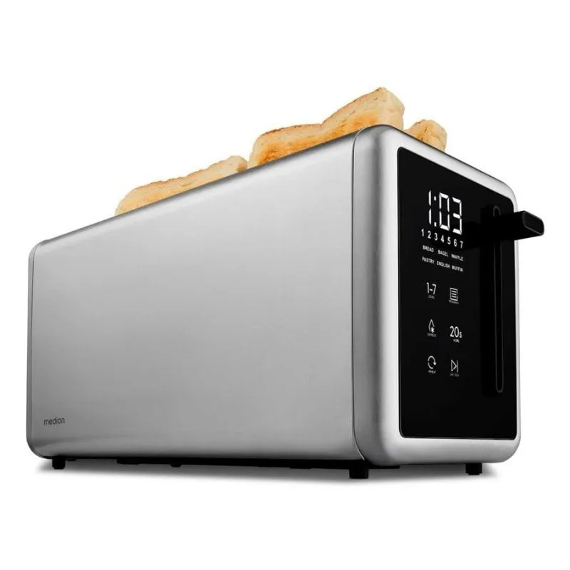 Tostapane MEDION MD 12103 4 fette 1450 W acciaio inossidabile - immagine 1