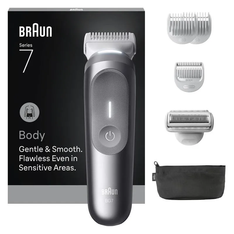 Rasoio Corpo Braun Series 7 80789703 Senza Filo 100min Funzionamento a Umido 3 Pettini - immagine 1