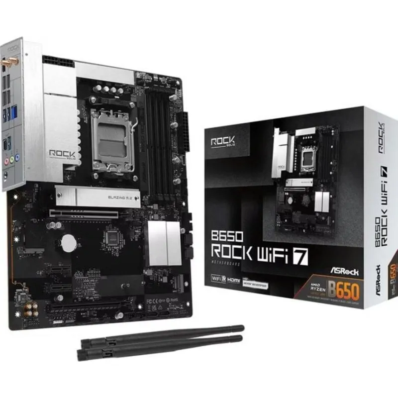Scheda Madre AsRock B650 Rock AM5 DDR5 ATX WiFi 7 PCIe 5.0 - immagine 1