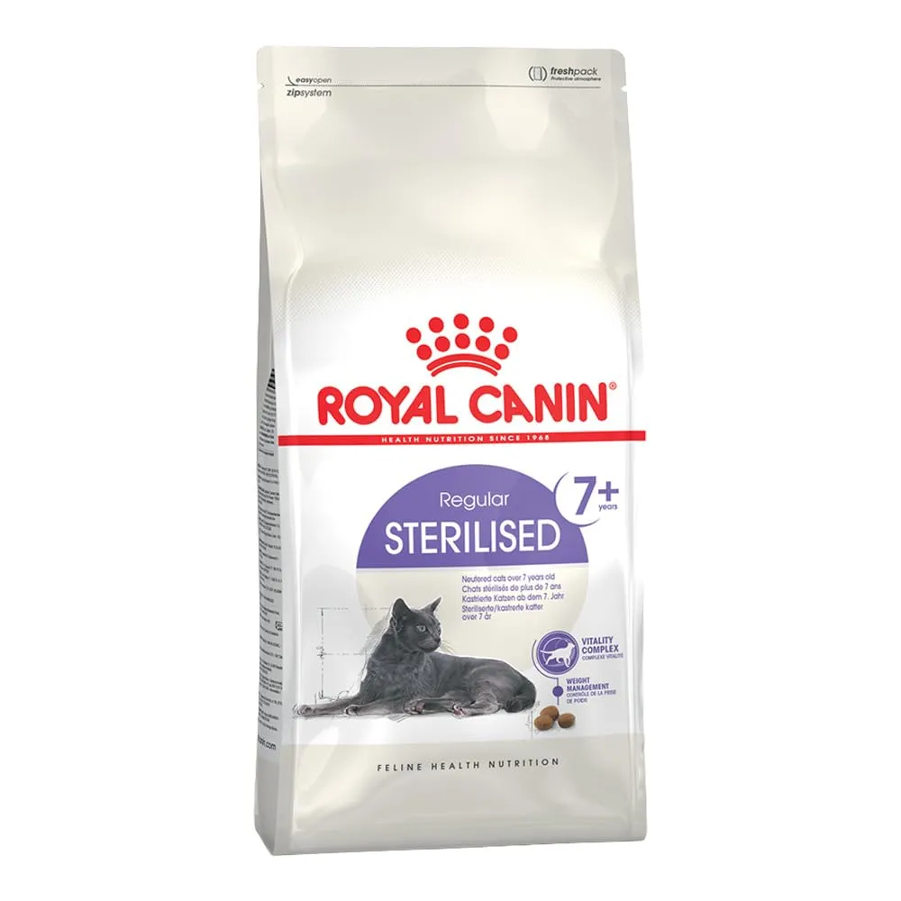 Royal Canin Regular STERILISED 7+ | 400 g | Alimento completo per gatti sterilizzati | Può contribuire al supporto della funzione renale e urinaria | Complesso vitalità - immagine 1