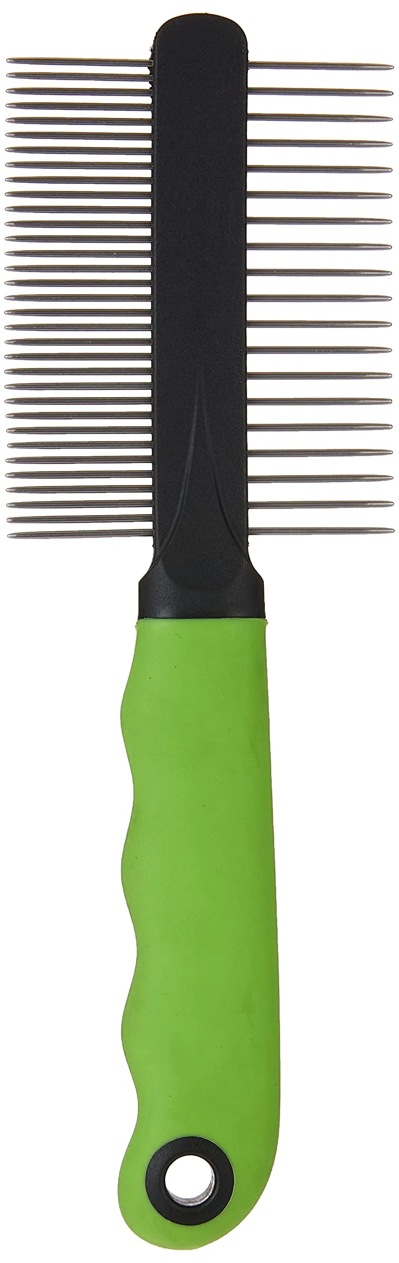 Ferplast Pettine per Cani e Gatti 2 in 1 Pelo Medio e Lungo, Denti Cromati Arrotondati, Manico Antiscivolo - immagine 1