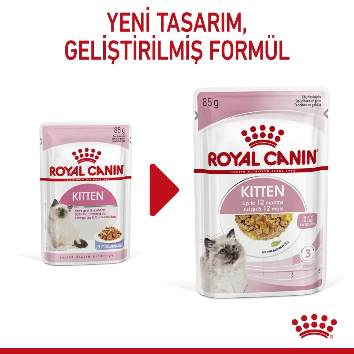 Royal Canin Kitten Instinvenge, Cat Food - Pacchetto di 12 x 85 gr - Totale: 1020 gr - immagine 8