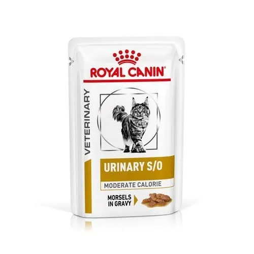 Royal Canin Veterinary Urinary s/o Moderate Calorie | Confezione da 4 | 4 x 12 x 85 g | Alimento dietetico completo per gatti | Per sciogliere i calcoli di struvite | Basso valore RSS - immagine 4