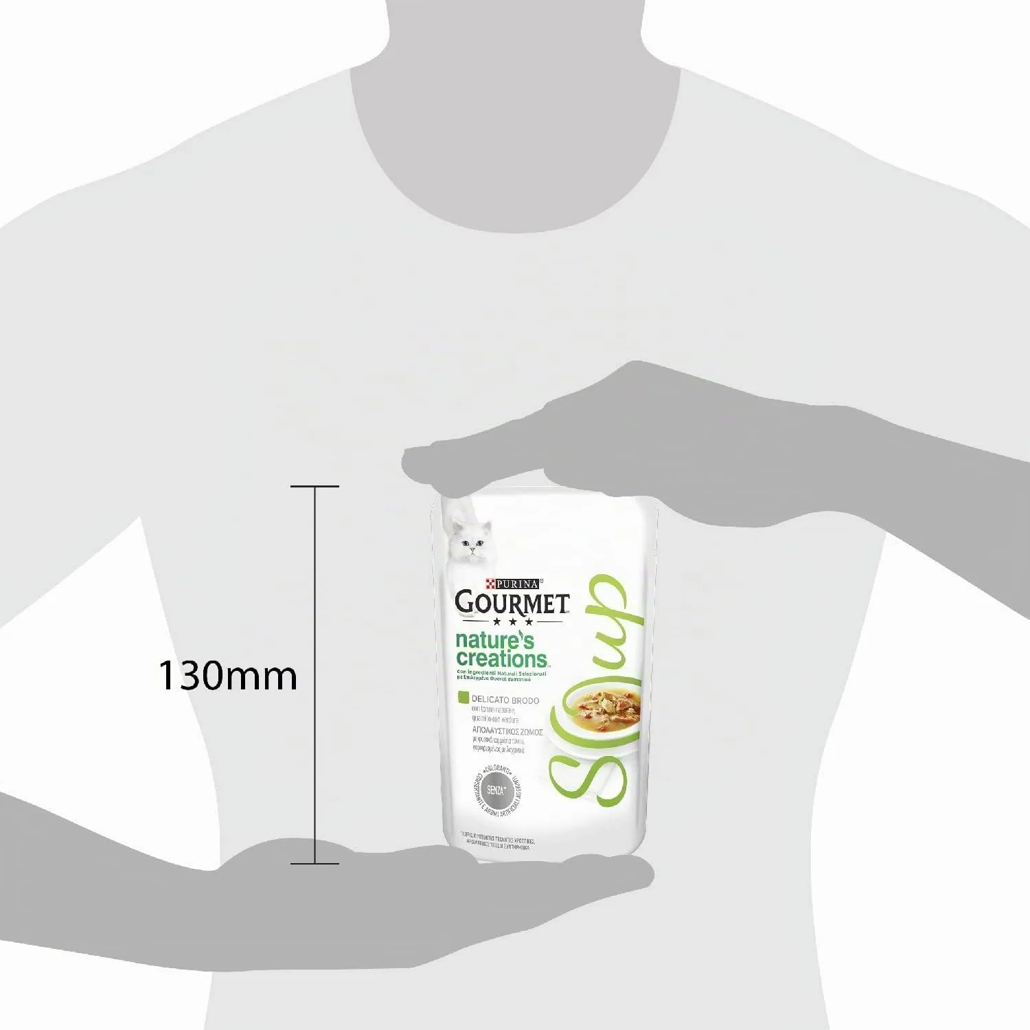 GOURMET Nature's Creations Soup Cibo Umido per Gatti Adulti con Tonno Naturale e Verdure 32 Buste da 40g - immagine 4