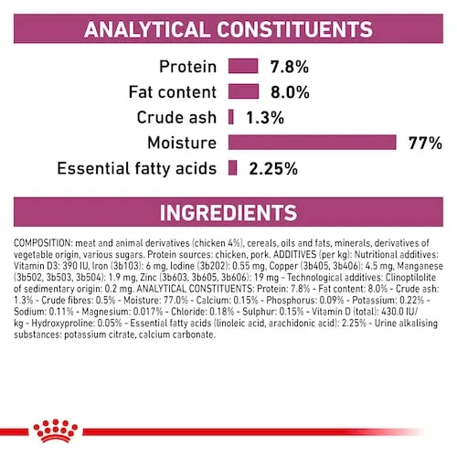 Royal Canin Veterinary Renal Pollo | Confezione da 4 | 4 x 12 x 85 g | Alimento dietetico completo per gatti adulti con problemi renali - immagine 9