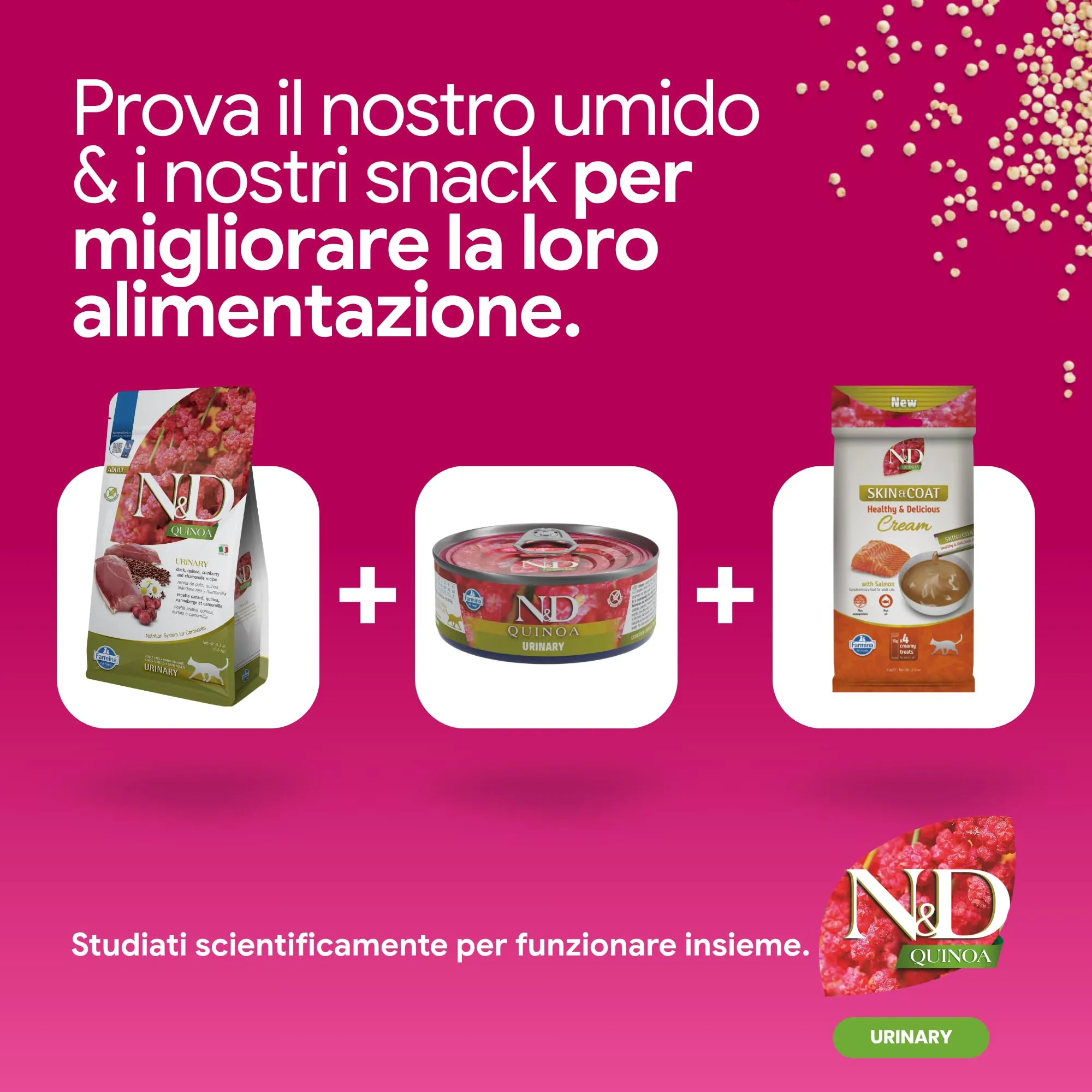 Farmina, N&D Quinoa Urinary, Anatra, Mirtilli & Camomilla, Gatto Adult, 5kg - immagine 7