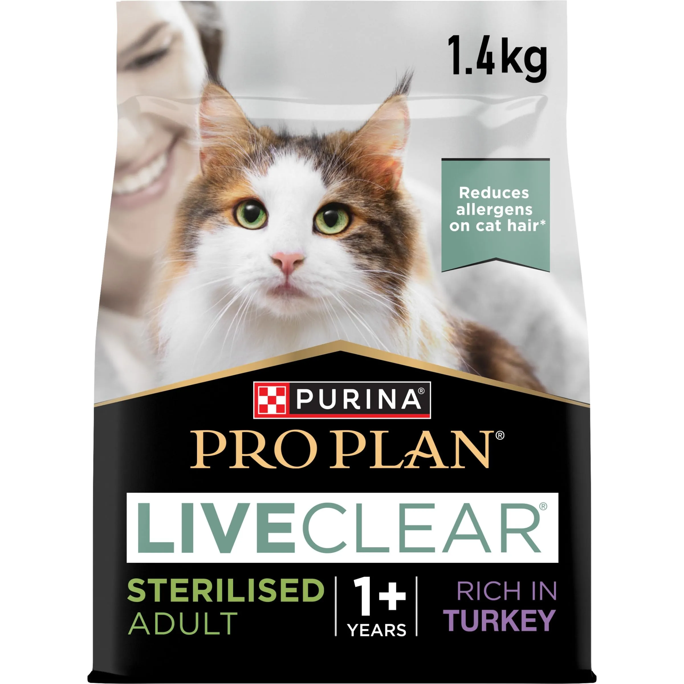 Pro Plan Liveclear Adulto Sterilizzato, 1+, ricco di tacchino, 1,4 kg - immagine 2