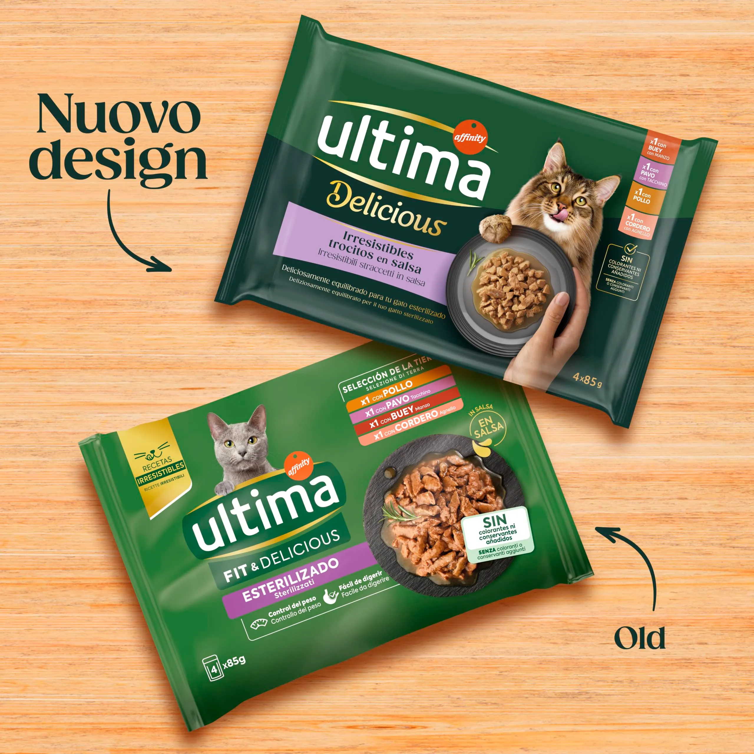 Ultima Cibo Umido Per Gatti Con Varietà Di Carni - 4 X 85Gr X 12 (4,08 Kg) - 4080 g - immagine 4