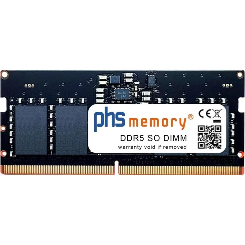 Memoria RAM PHS-memory SP620244 8GB 1x8GB DDR5 5600MHz SO-DIMM Nero - immagine 1