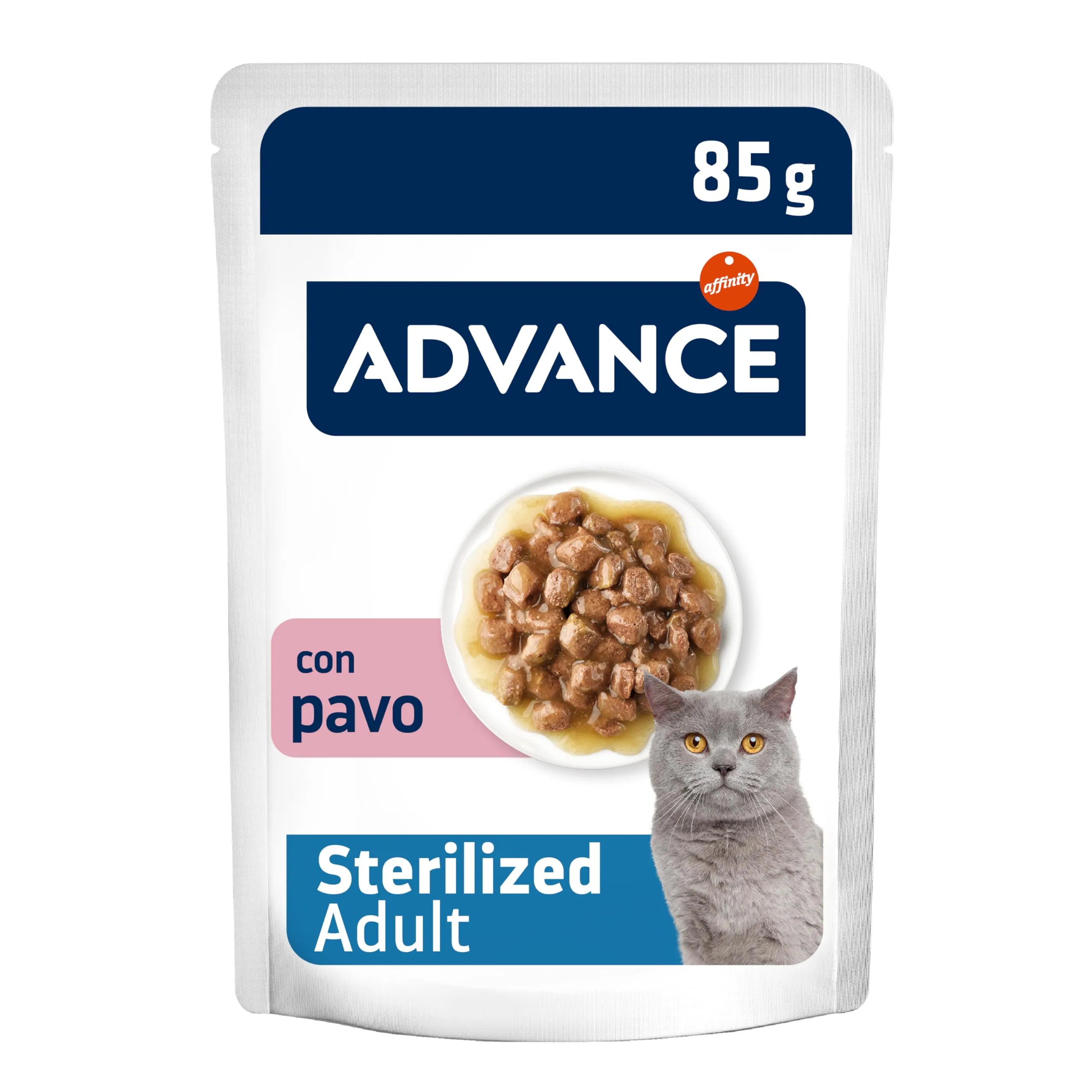 Advance Cibo Umido per Gatti Adulti Sterilizzati con Tacchino - Multipack 12 x 85g - Total 1.02kg - immagine 6