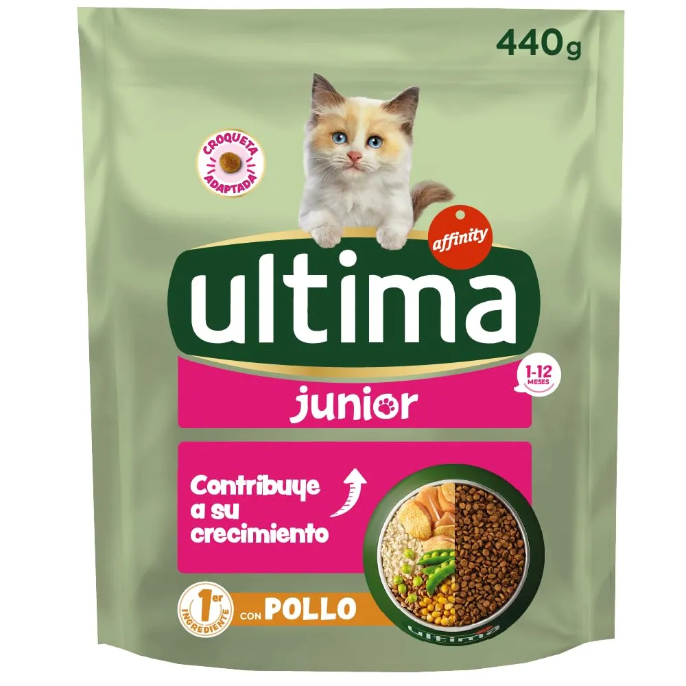 Ultima Cibo per Gattini Junior con Pollo - Pack 8 x 440g - Total 3,52kg - immagine 2