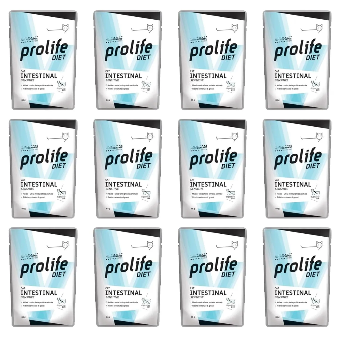 Offerta 12 bustine - Prolife Cat umido intestinal - 85 Gr. - immagine 1