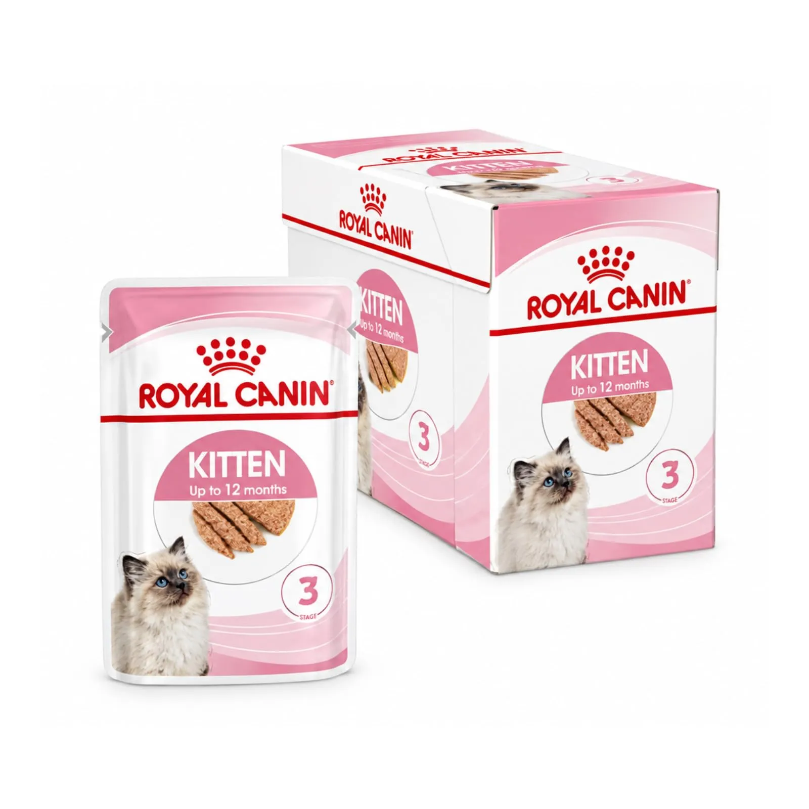 ROYAL CANIN Kitten Mousse in Salsa | Confezione da 4 | 4 x 12 x 85 g | Cibo umido per gatti | Specifico per gattini nella seconda fase di crescita fino a 12 mesi | Consistenza morbida - immagine 2