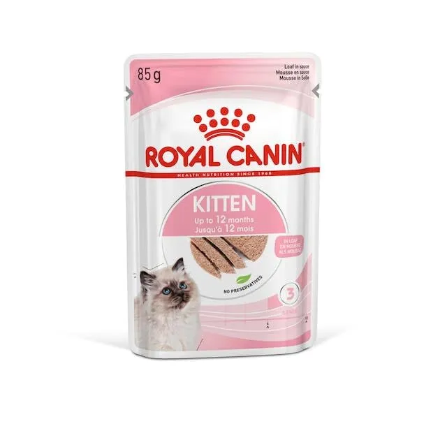 ROYAL CANIN Kitten Mousse in Salsa | Confezione da 4 | 4 x 12 x 85 g | Cibo umido per gatti | Specifico per gattini nella seconda fase di crescita fino a 12 mesi | Consistenza morbida - immagine 4