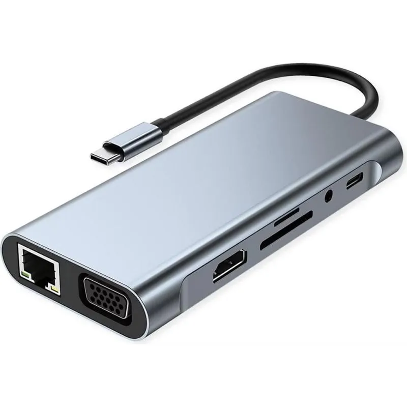 Docking Station Value 11-in-1 USB-C 11 Porte VGA Gigabit Ethernet 100W - immagine 1