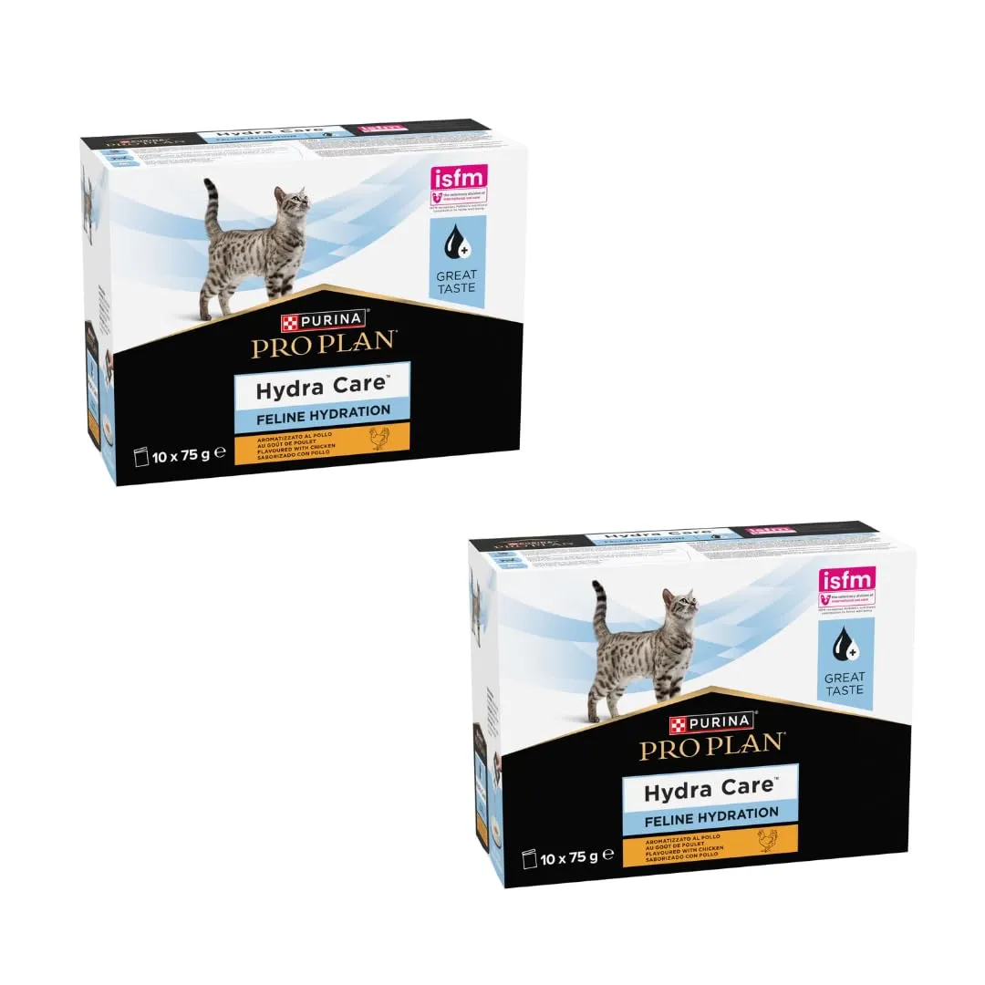 Purina PRO PLAN Hydra Care Gatto | Confezione Doppia | 2 x 10 x 75 g | Alimento complementare per gatti adulti | Può aiutare ad aumentare l'assunzione di acqua | In bustina fresca - immagine 1