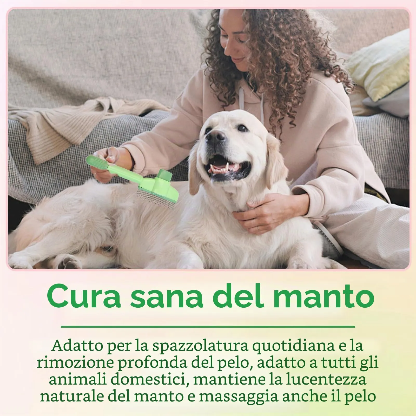 2 pezzi spazzola Fellblitz per gatti, pettine autopulente per gatti, pettine per pulci a pulizia profonda per gatti, spazzola per animali domestici Fellblitz con pulsante di rilascio, rimuove i peli - immagine 4