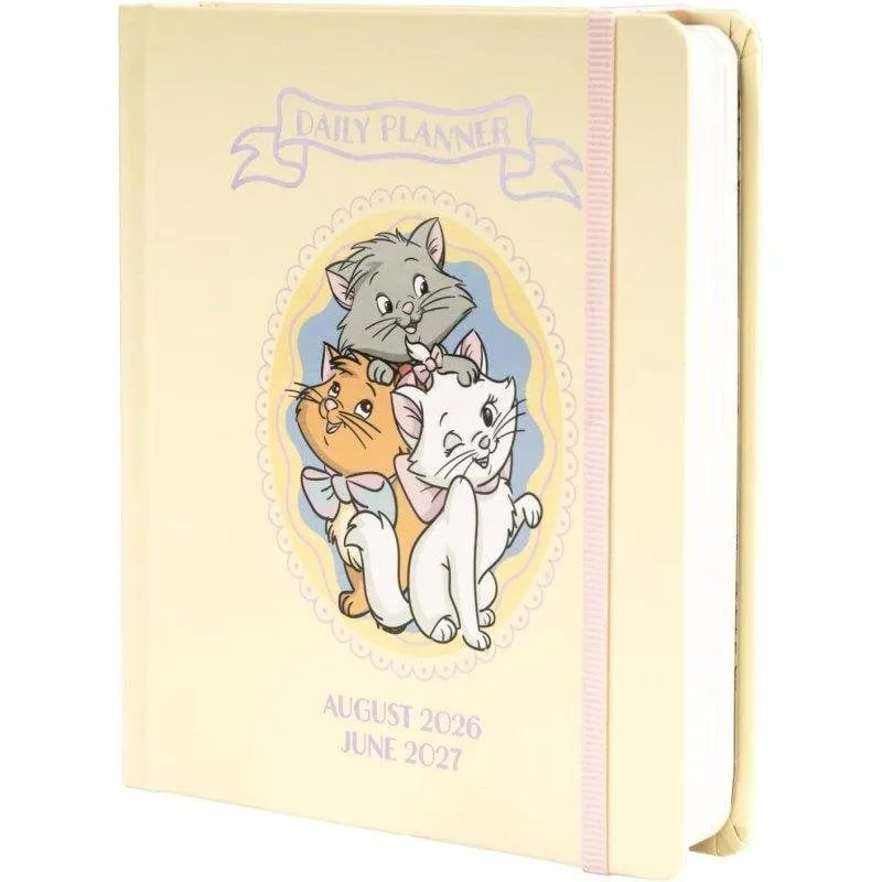 Agenda Scolastica 2026/2027 Giorno per Pagina con Dorso 11 Mesi Disney I Aristogatti - immagine 1
