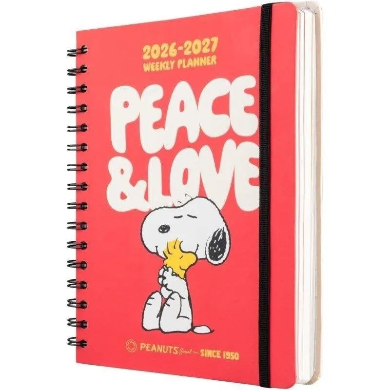 Agenda Scolastica Snoopy 2026/2027 Vista Settimanale A5 12 Mesi - immagine 1