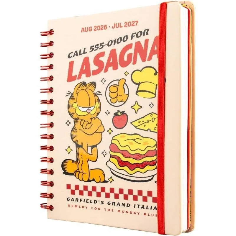 Agenda Scolastica 2026/2027 Vista Settimanale A5 12 Mesi Garfield - immagine 1