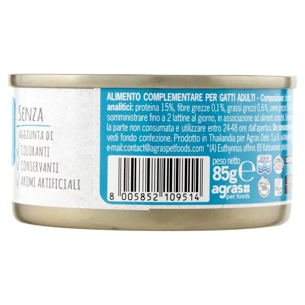 Shelter Box SPECIALICETTE - ADoC Cibo Umido Per Gatti Cat Gatto Filetti Di Tonnetto con Alicette - 24 Lattine da 85 grammi - immagine 3