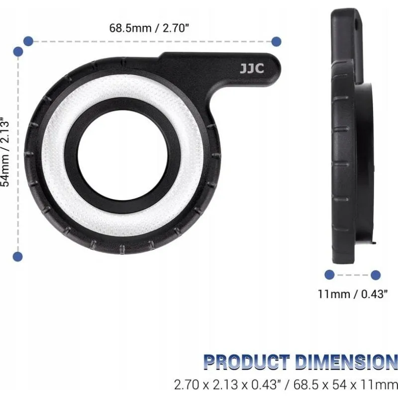 Luce Anello Macro JJC MRL-TG1 Olympus TG-7/TG-6/TG-5 - immagine 1