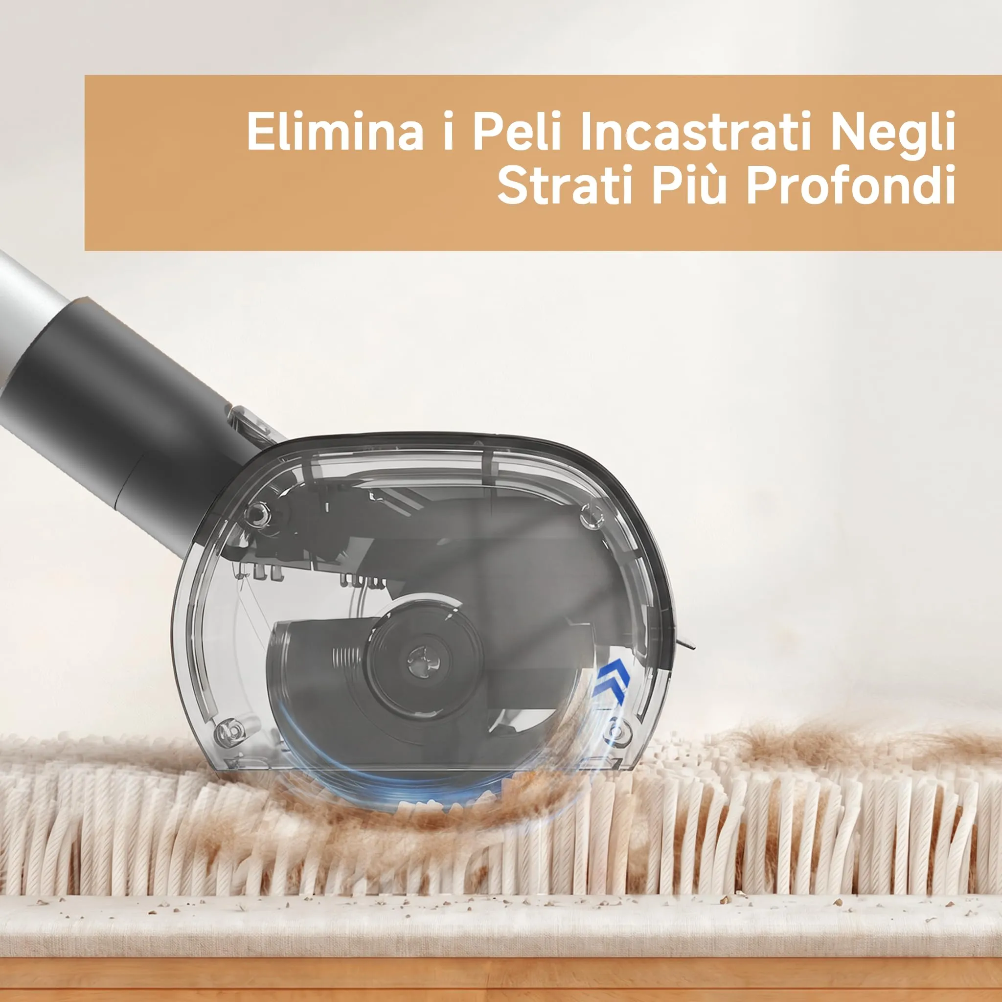 Garstor Spazzola Tappeti Peli Animali, Rullo Peli Animali Manico 1,5m - immagine 2
