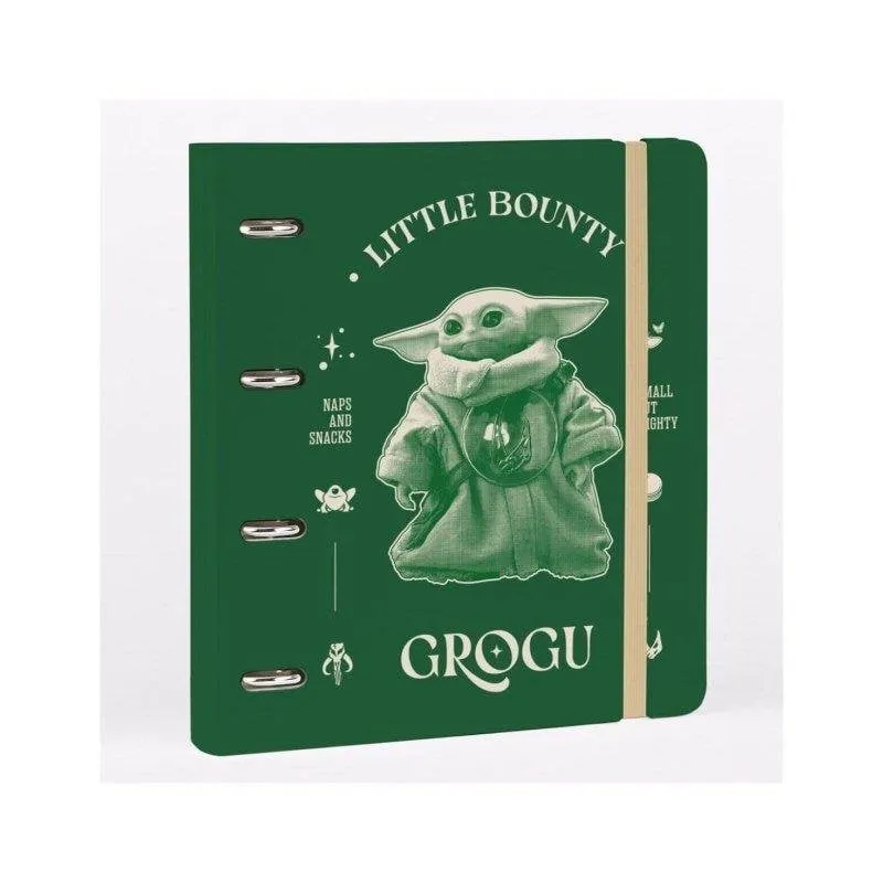 Cartella 4 Anelli Polipropilene Star Wars The Mandalorian & Grogu - immagine 1