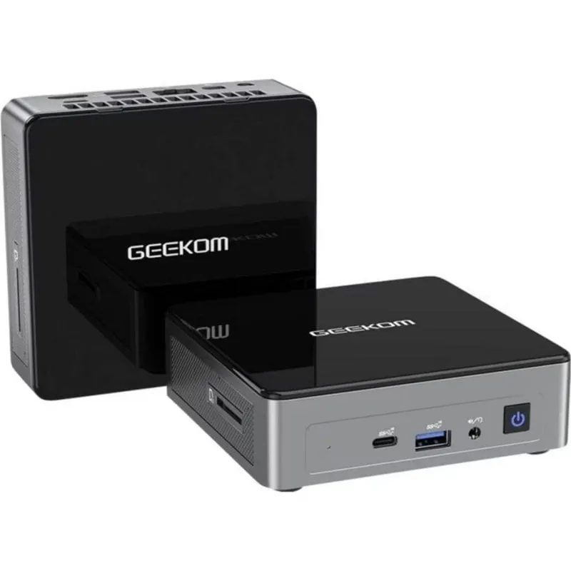 Barebone Geekom Mini Air12-PT7505 Intel Pentium Gold 7505 16GB DDR5 RAM SD HDMI USB-C - immagine 1