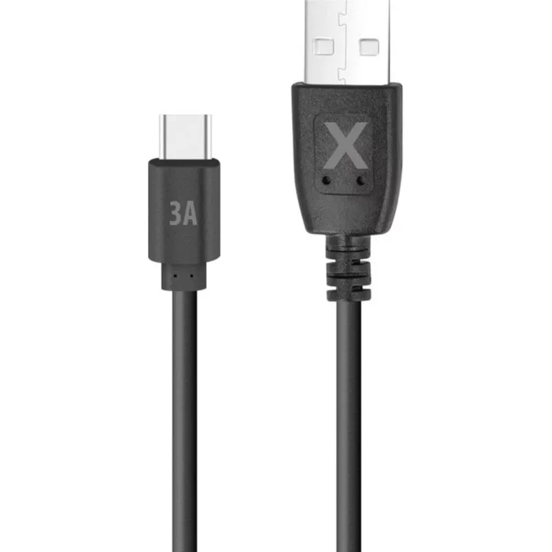 Cavo USB Maxlife USB-A a USB-C 0,5 m 3A Nero - immagine 1