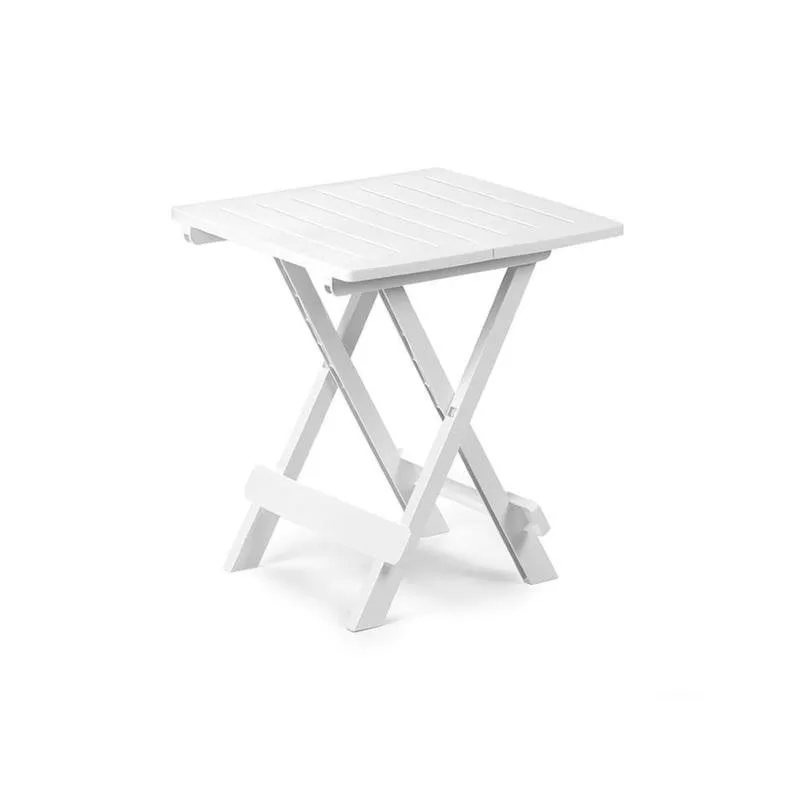 Tavolo esterno Progarden Adige quadrato pieghevole bianco polipropilene 440x440 mm - immagine 1