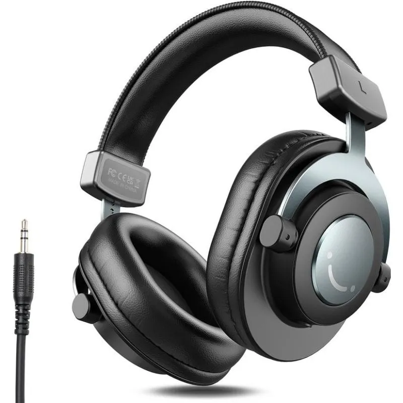 Cuffie Fifine H8 con cavo 3,5 mm e 6,35 mm per studio e musica nere - immagine 1