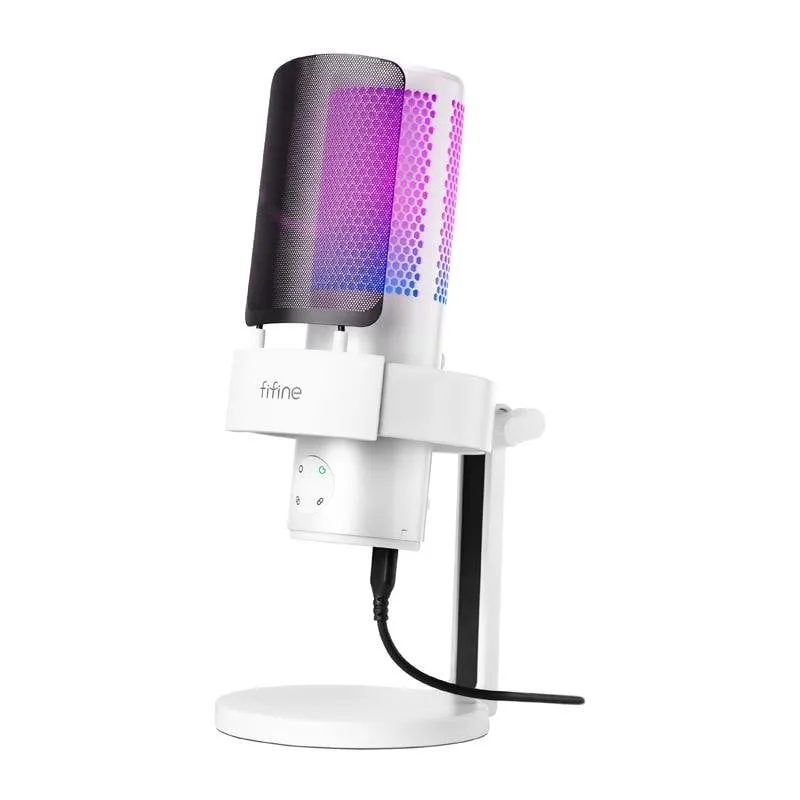 Microfono Fifine A9 USB cardioide con filtro antipop e supporto da tavolo - immagine 1