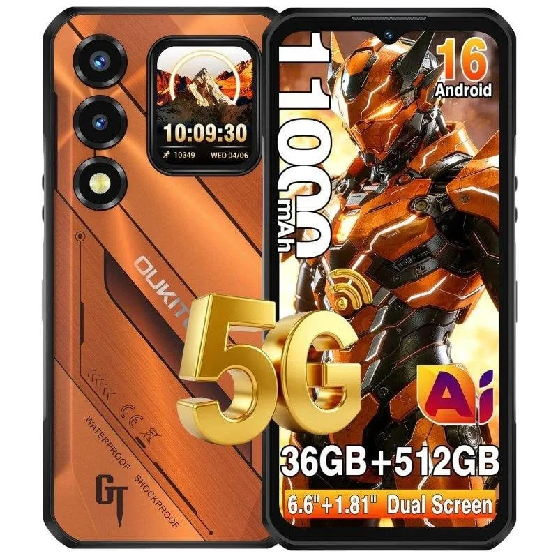 Oukitel WP66 5G 12GB 512GB 6.6" Arancione - immagine 1