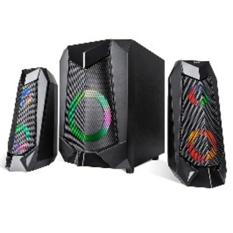 Altoparlanti Tracer Loop 2.0 RGB USB 20W con illuminazione e controllo frontale - immagine 1