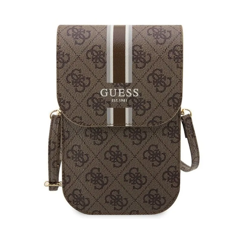Bandoliera Universale Guess Marrone con Tracolla e Porta Carte - immagine 1